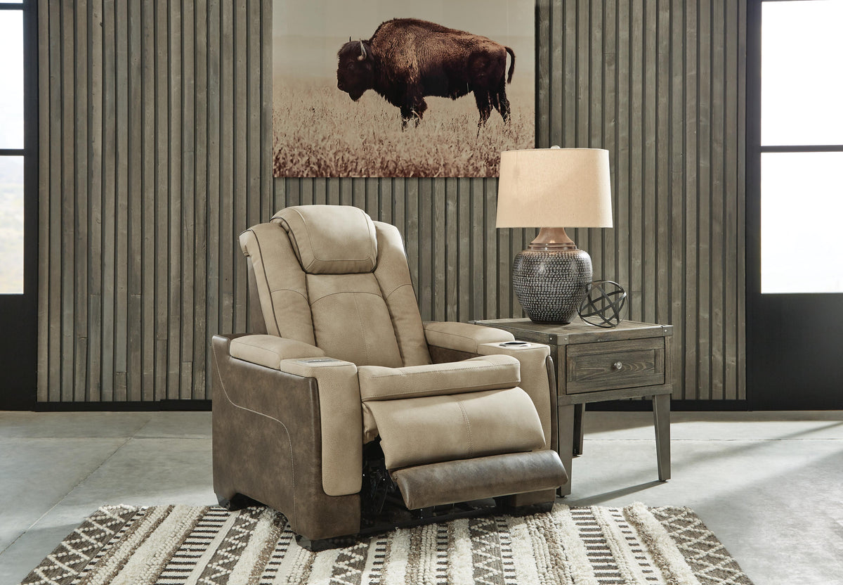 Next-Gen Durapella PWR Recliner/ADJ Headrest Faux Leather