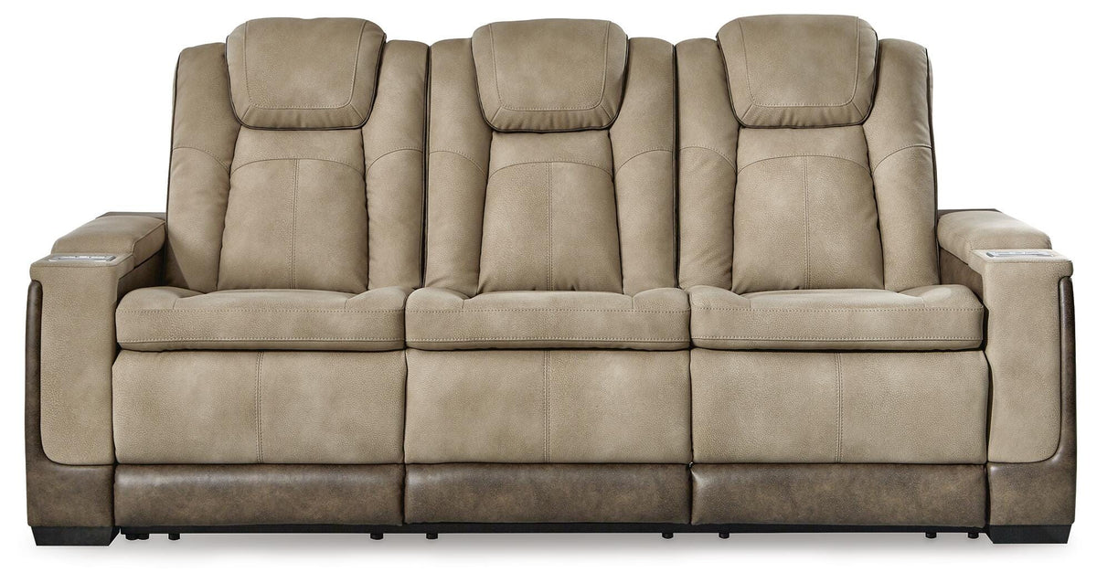 Next-Gen Durapella PWR REC Sofa with ADJ Headrest Faux Leather