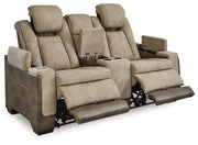 Next-Gen Durapella PWR REC Loveseat/CON/ADJ HDRST Faux Leather