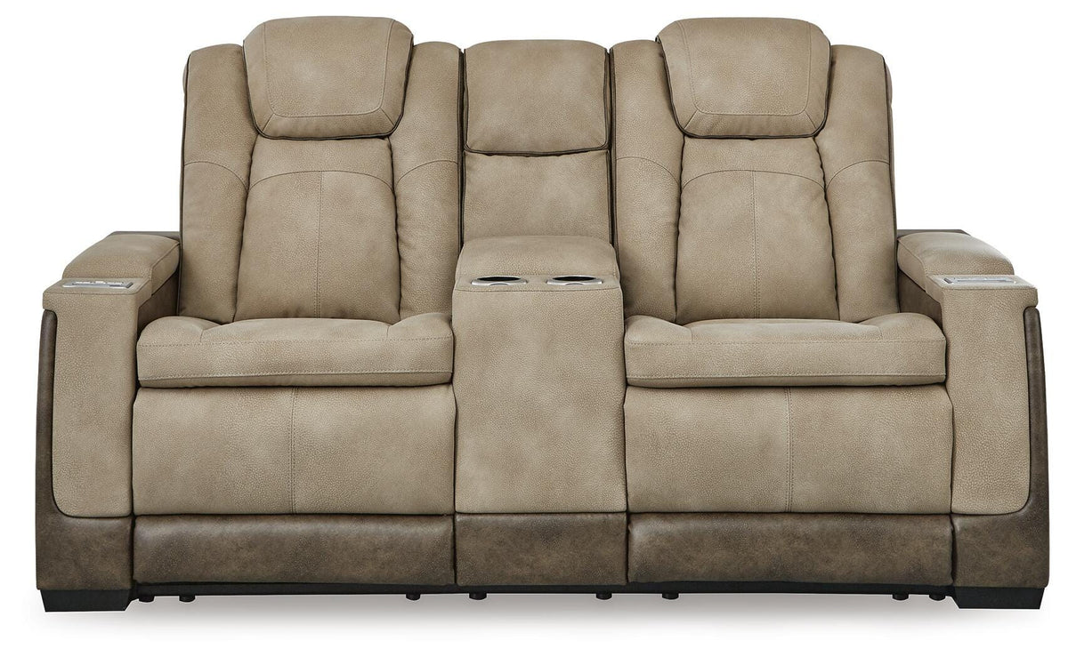 Next-Gen Durapella PWR REC Loveseat/CON/ADJ HDRST Faux Leather
