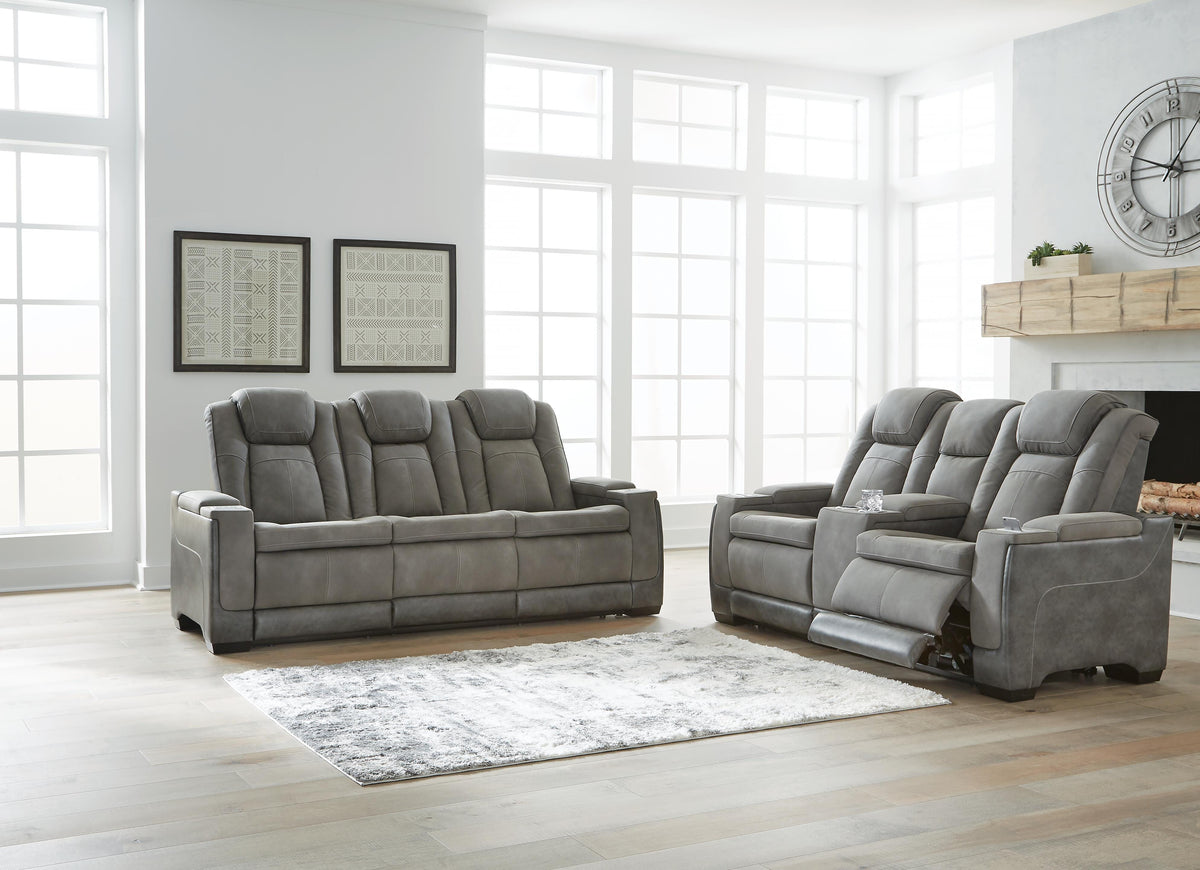 Next-Gen Durapella Power Reclining Sofa and Loveseat