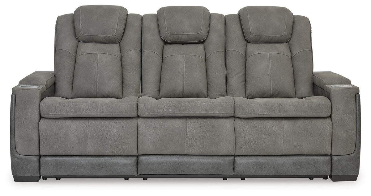 Next-Gen Durapella PWR REC Sofa with ADJ Headrest Faux Leather