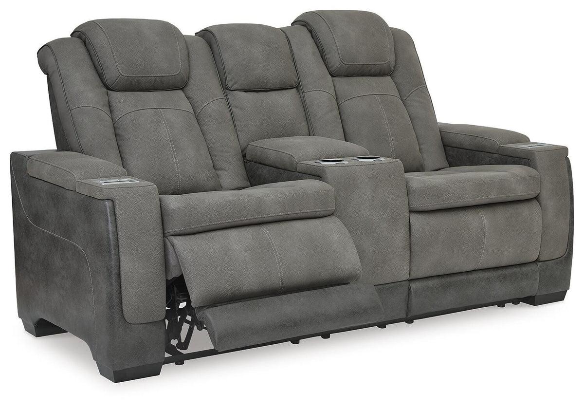 Next-Gen Durapella PWR REC Loveseat/CON/ADJ HDRST Faux Leather