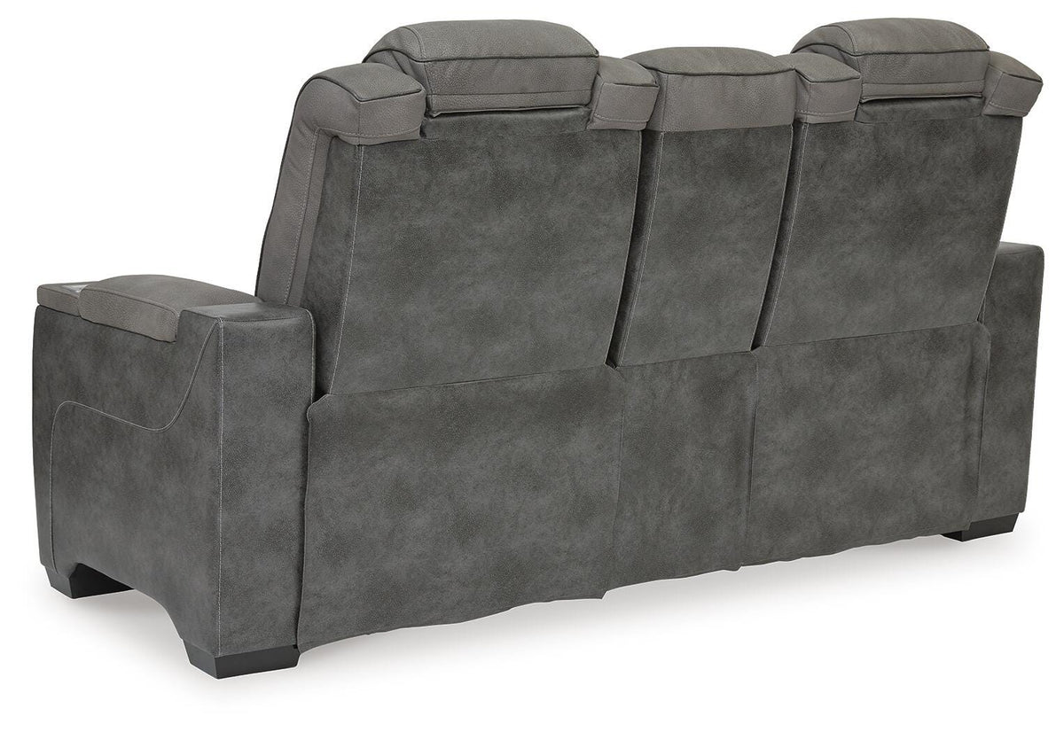 Next-Gen Durapella PWR REC Loveseat/CON/ADJ HDRST Faux Leather