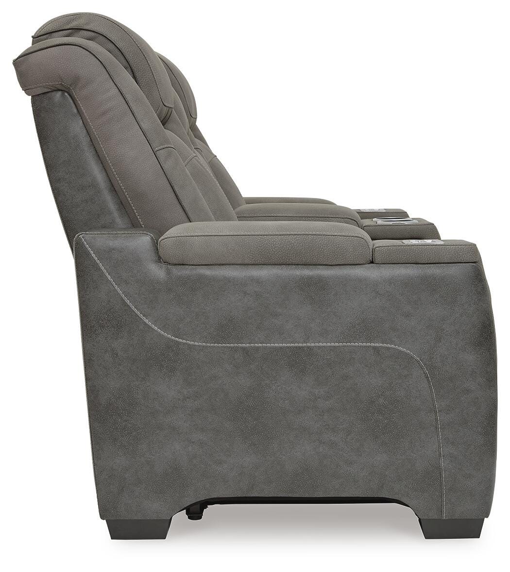 Next-Gen Durapella PWR REC Loveseat/CON/ADJ HDRST Faux Leather
