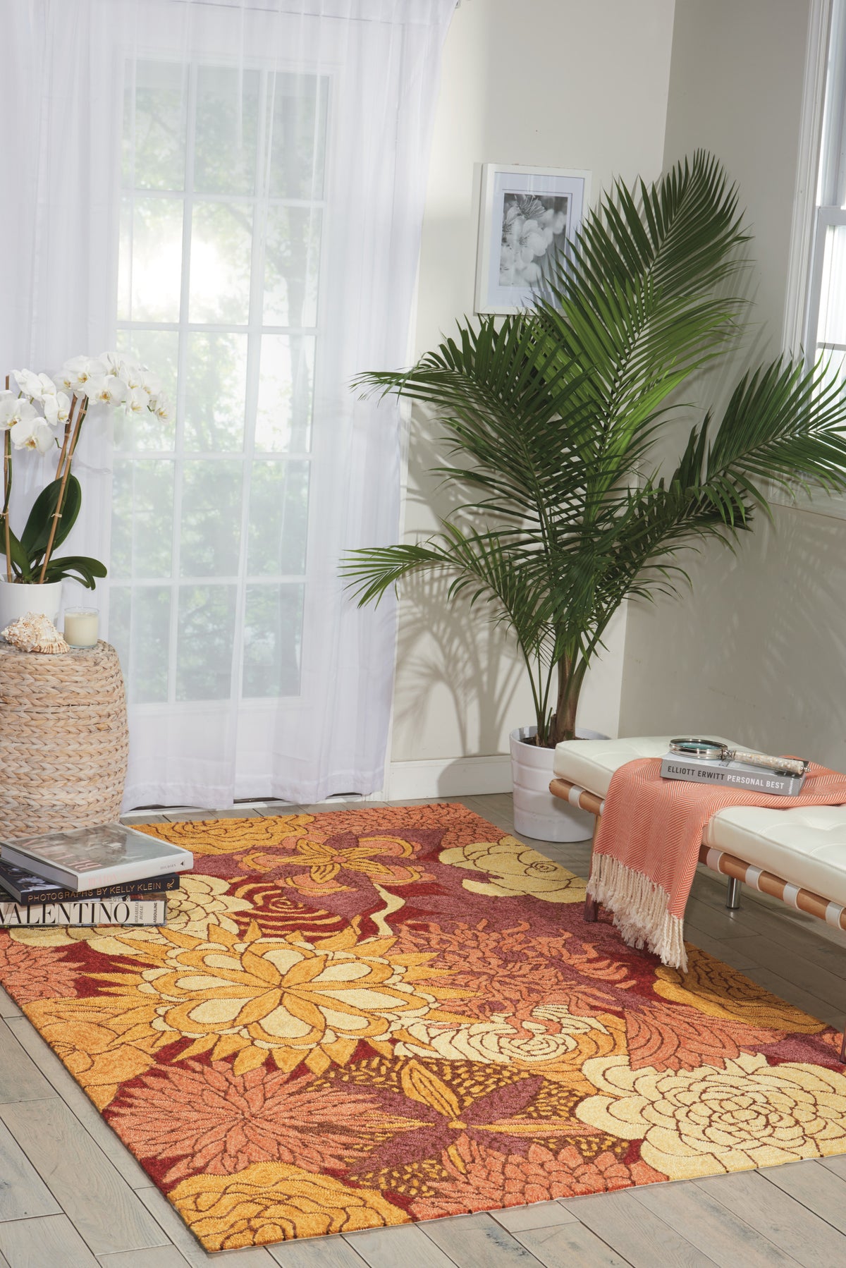 South Beach SOU07 Spice Rug - room scene