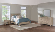 Solano 4-piece Bedroom Set Weathered Mango with 56-inch Panel Bed - Eastern King