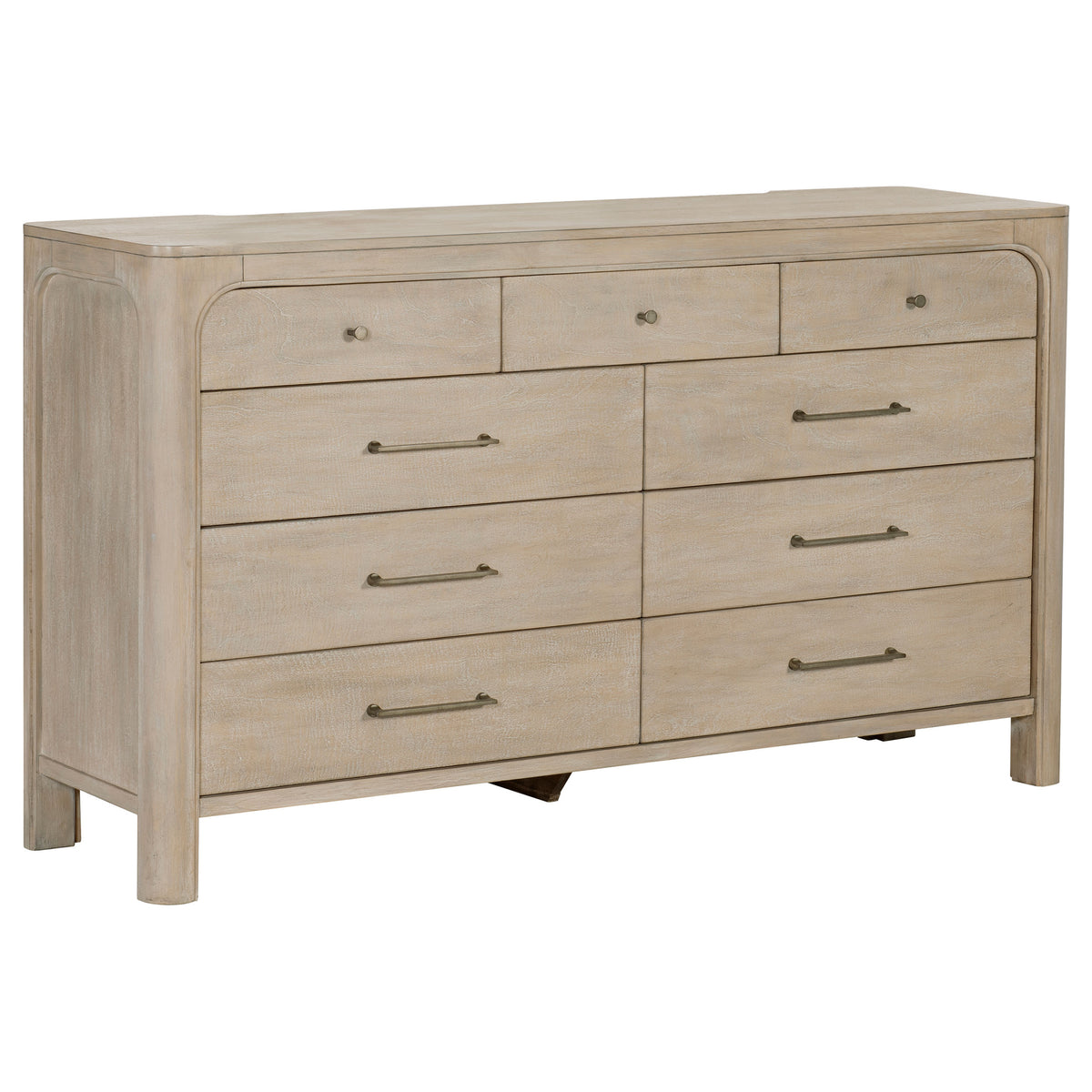Solano 4-piece Bedroom Set Weathered Mango with 56-inch Panel Bed - Queen