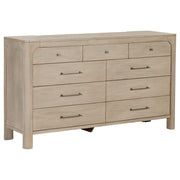 Solano 9-drawer Bedroom Dresser Weathered Mango - Without Mirror