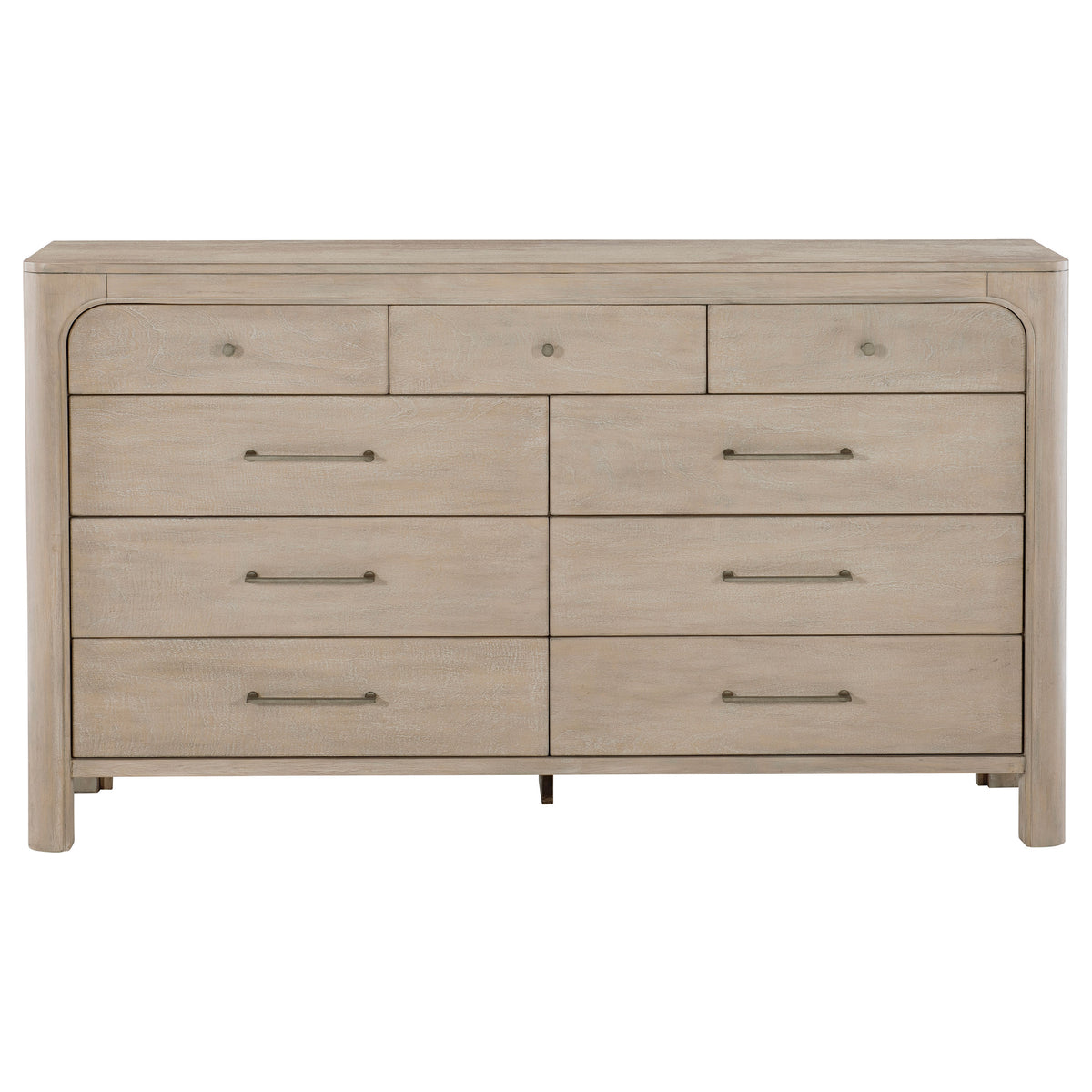 Solano 9-drawer Bedroom Dresser Weathered Mango - Without Mirror