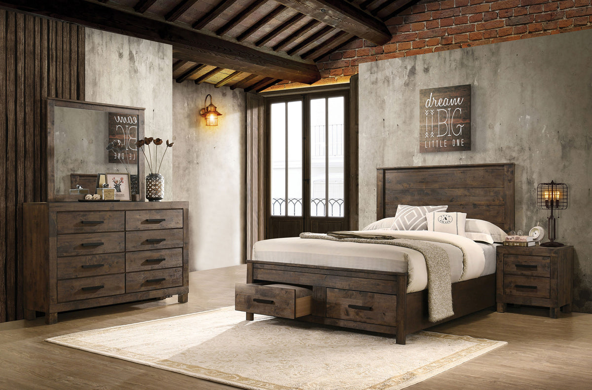 Woodmont 4-piece Bedroom Set Golden Brown - Eastern King