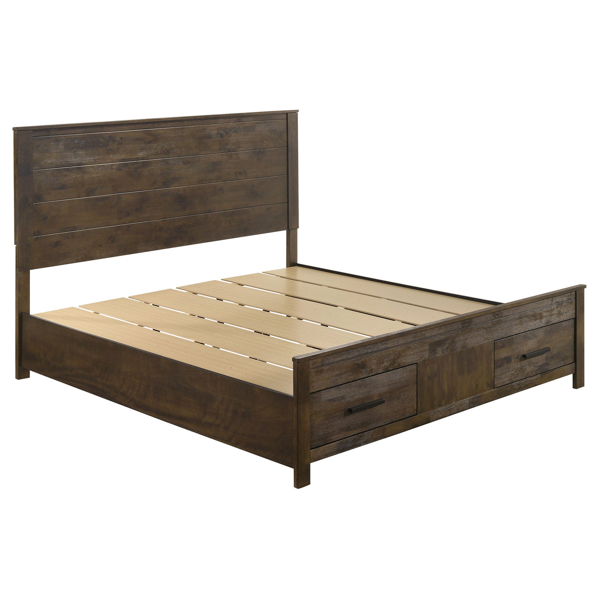Woodmont Storage Bed Rustic Golden Brown - Eastern King