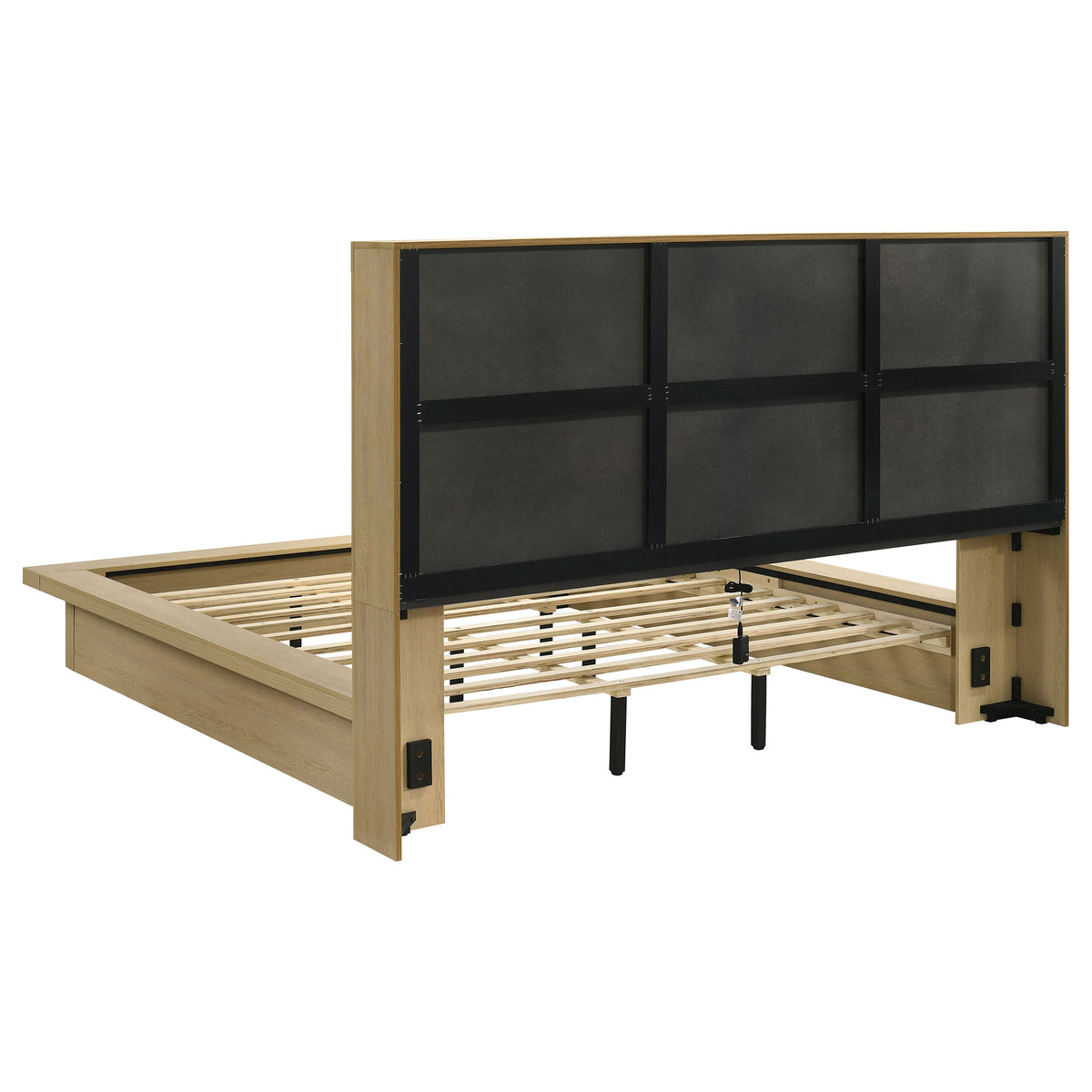 Hendricks 5-piece Bedroom Set Light Oak with Bookcase Headboard Platform Bed - California King