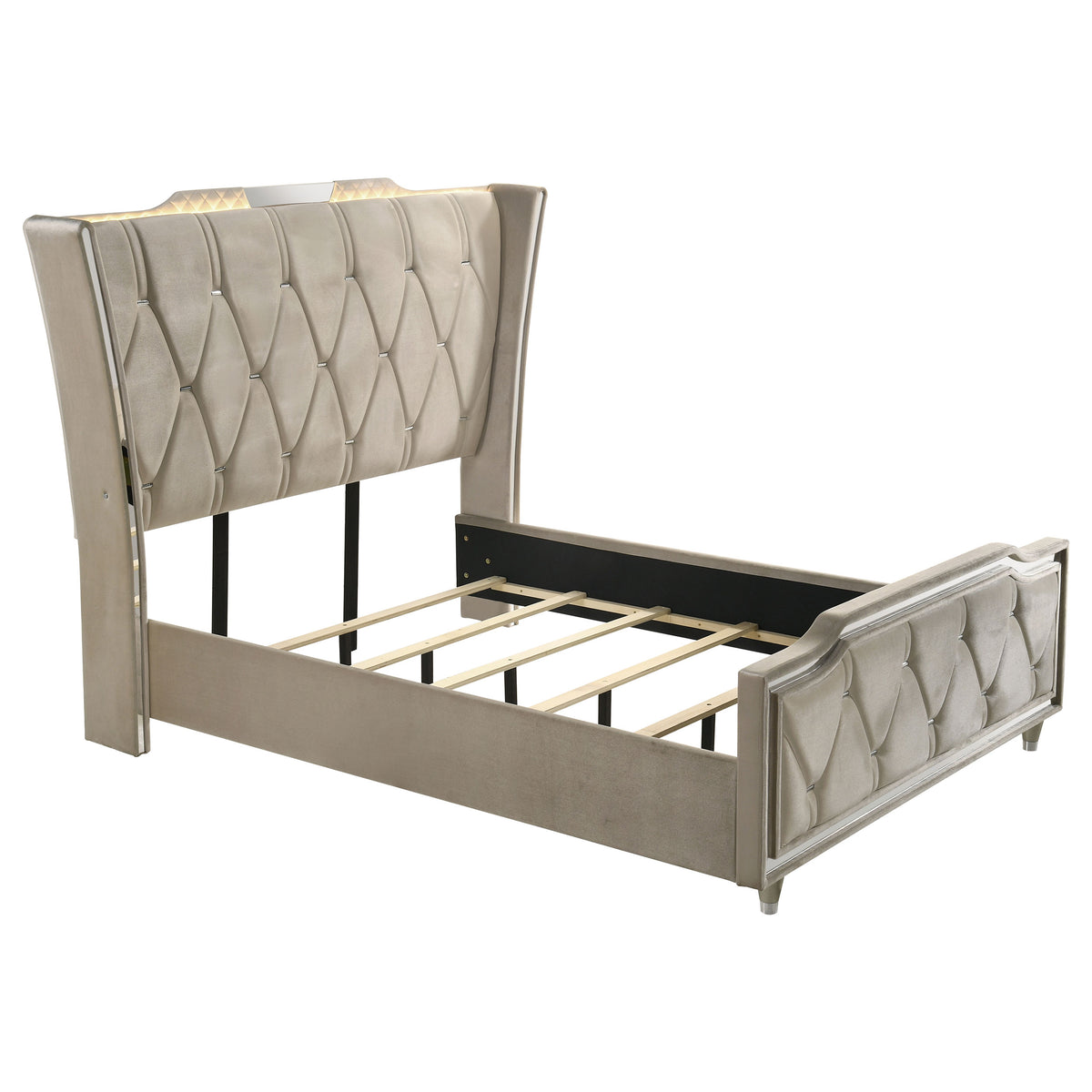 Lorient 5-piece Bedroom Set with Dresser - Queen, Ivory and Camel
