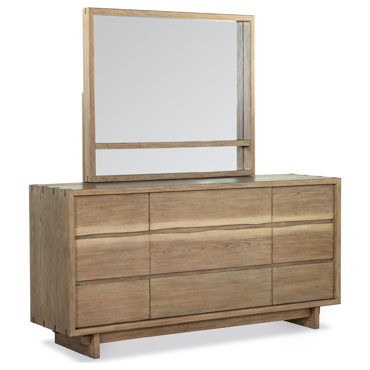 Stillwater Dresser Weathered Oak - With Mirror