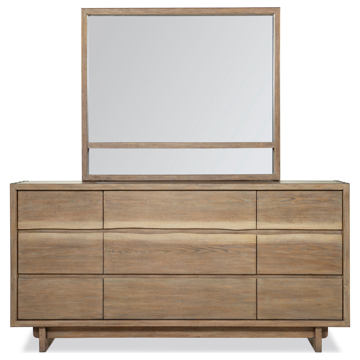 Stillwater Dresser Weathered Oak - With Mirror