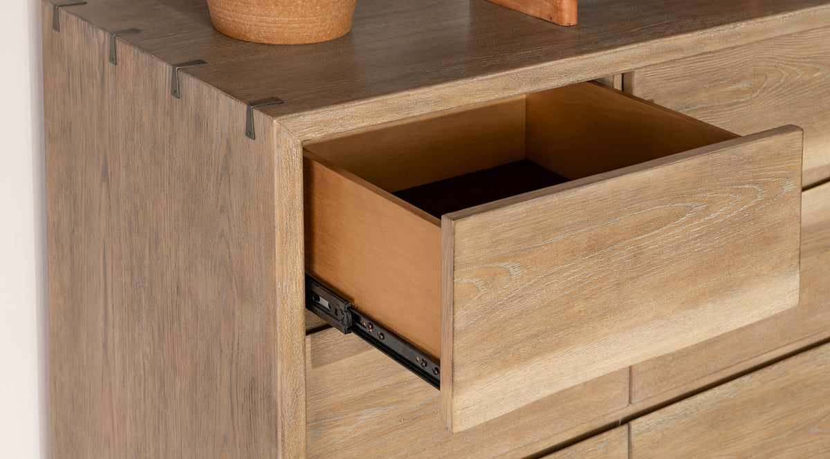 Stillwater Dresser Weathered Oak - With Mirror