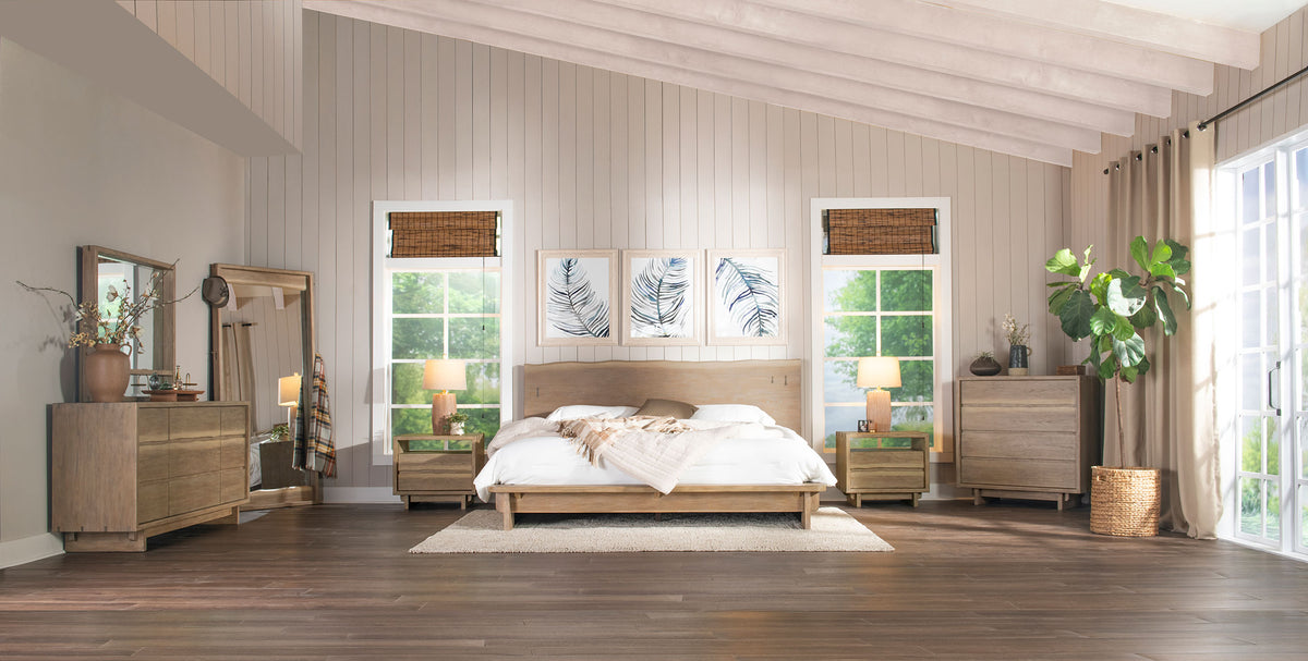 Stillwater Dresser Weathered Oak - With Mirror