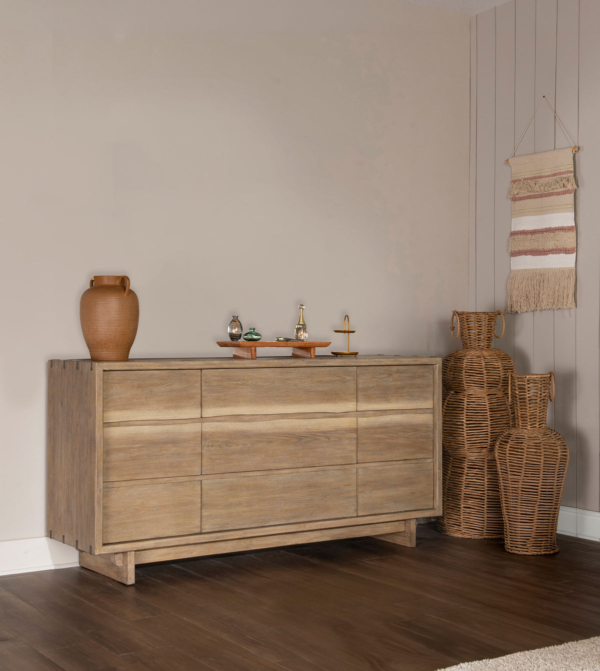 Stillwater Dresser Weathered Oak - Without Mirror