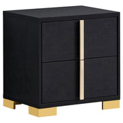 Marceline 2-drawer Nightstand - Black