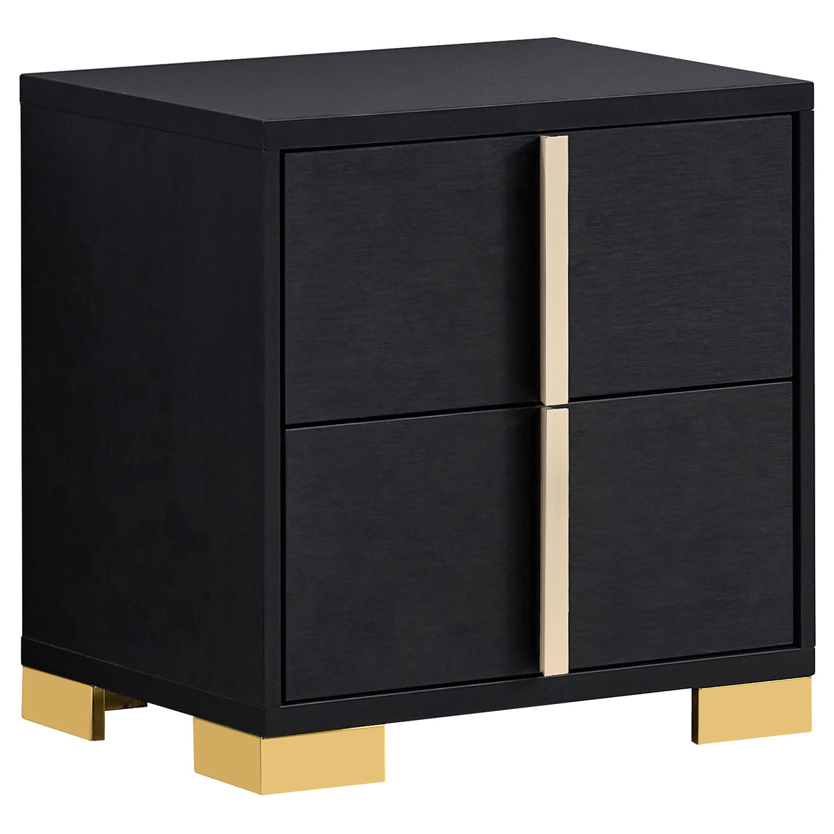 Marceline 2-drawer Nightstand - Black