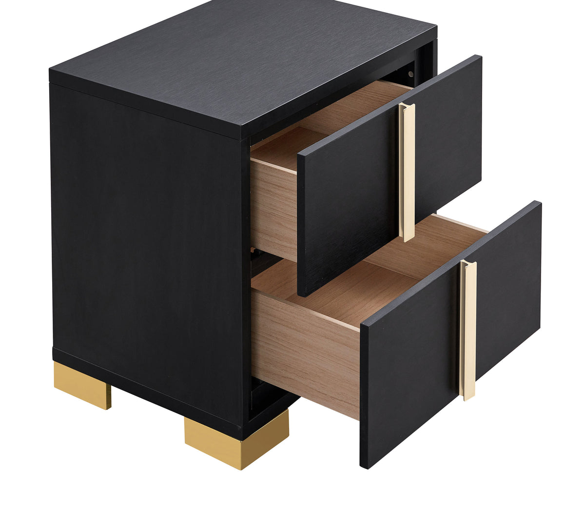 Marceline 2-drawer Nightstand - Black