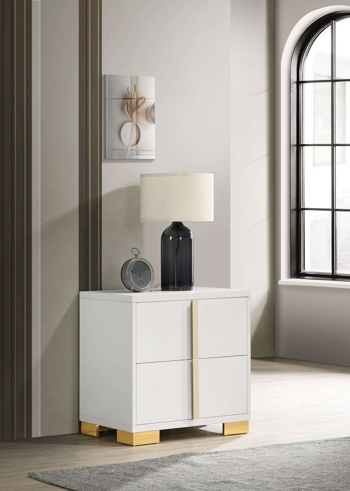 Marceline 2-drawer Nightstand - White
