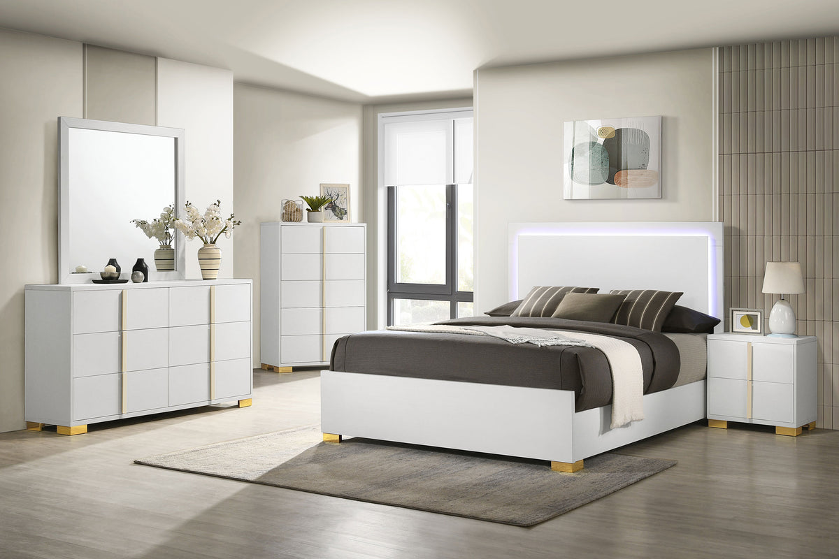 Marceline 2-drawer Nightstand - White