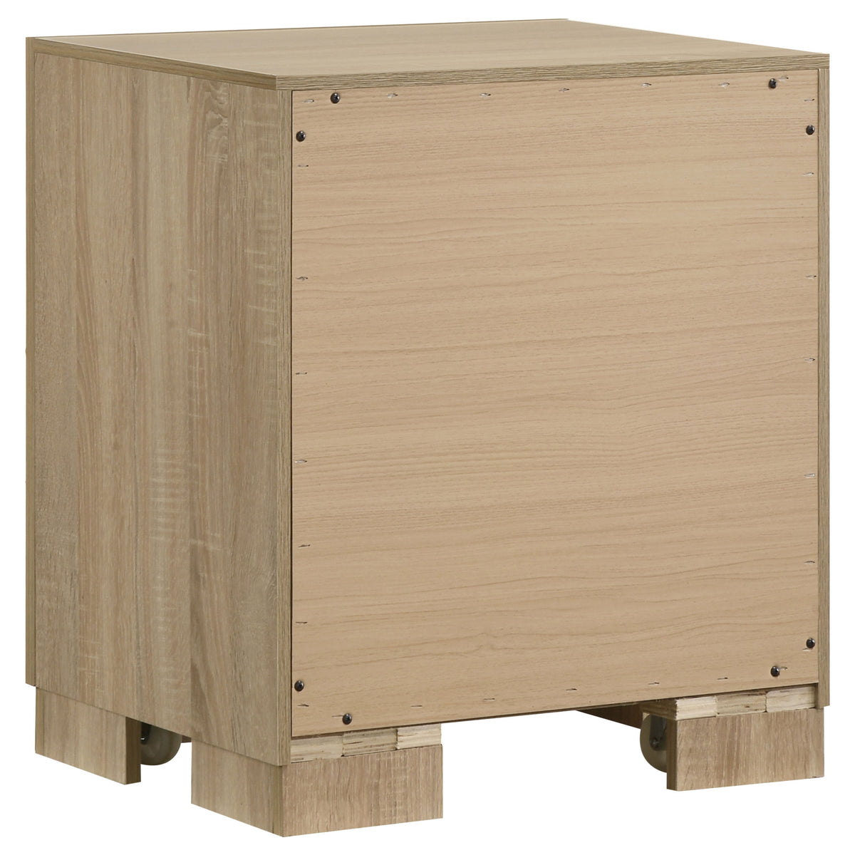 Arielle 5-Piece Upholstered Bedroom Set Light Oak - Eastern King
