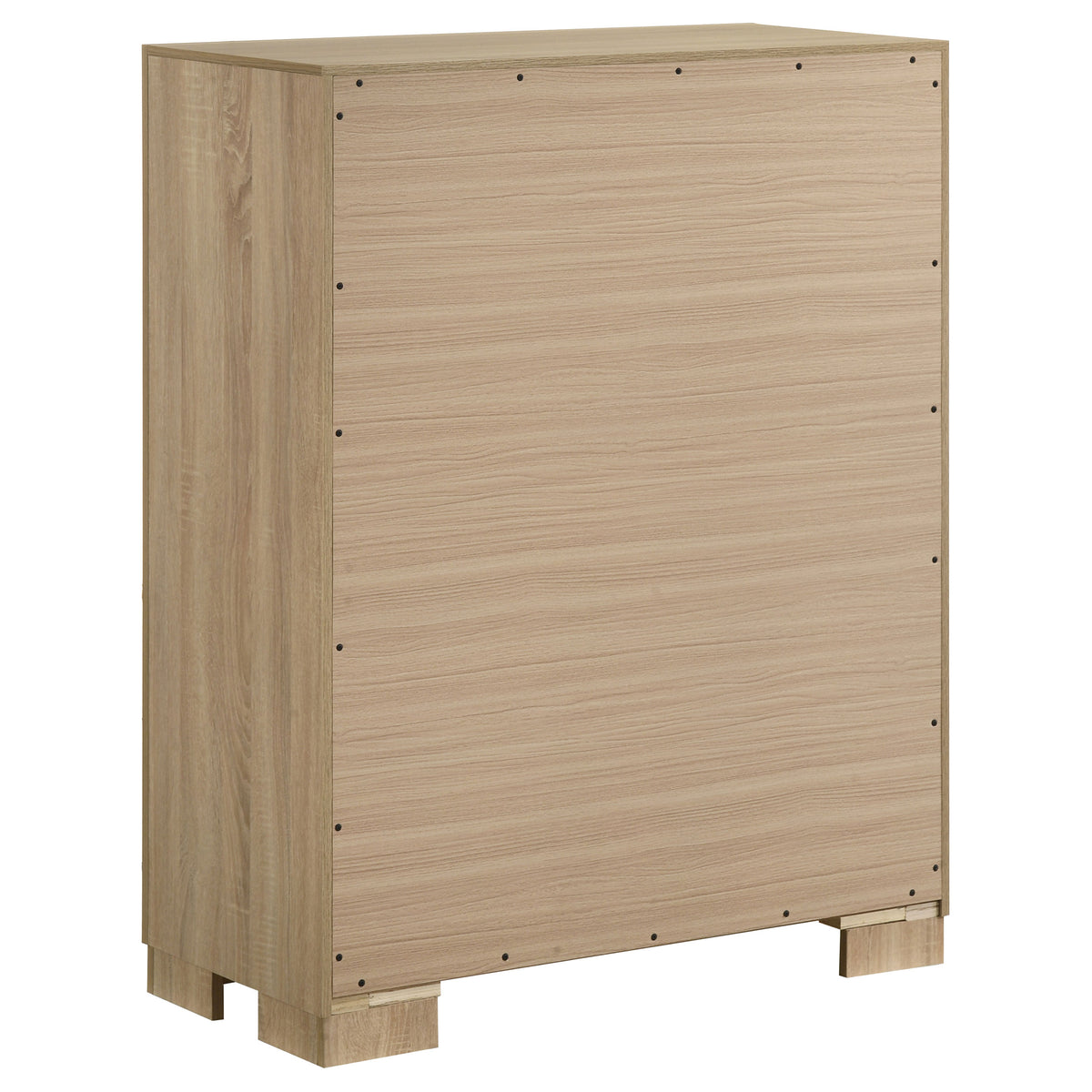 Arielle 5-Piece Upholstered Bedroom Set Light Oak - Queen