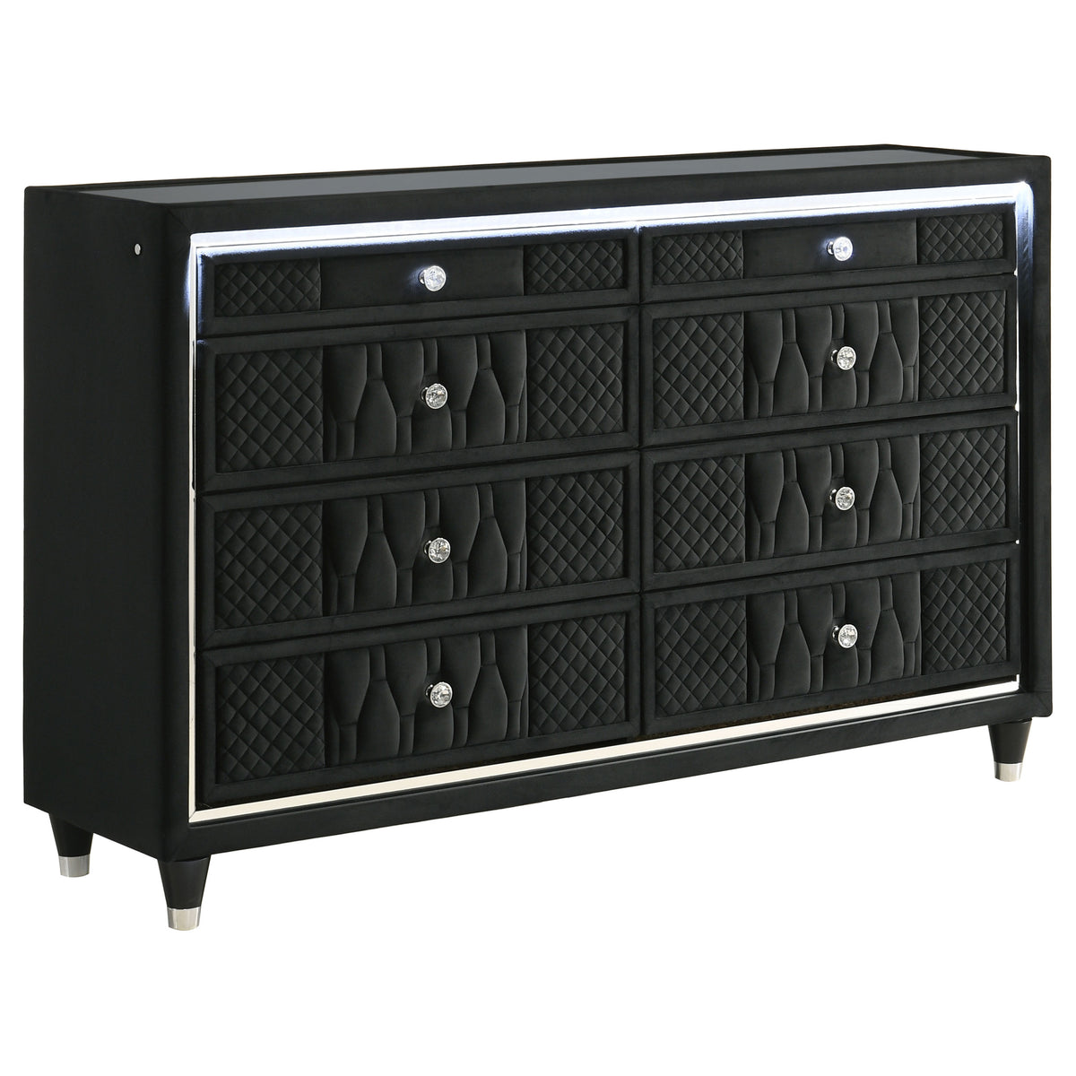 Lorient 5-piece Bedroom Set with Dresser - California King, Black