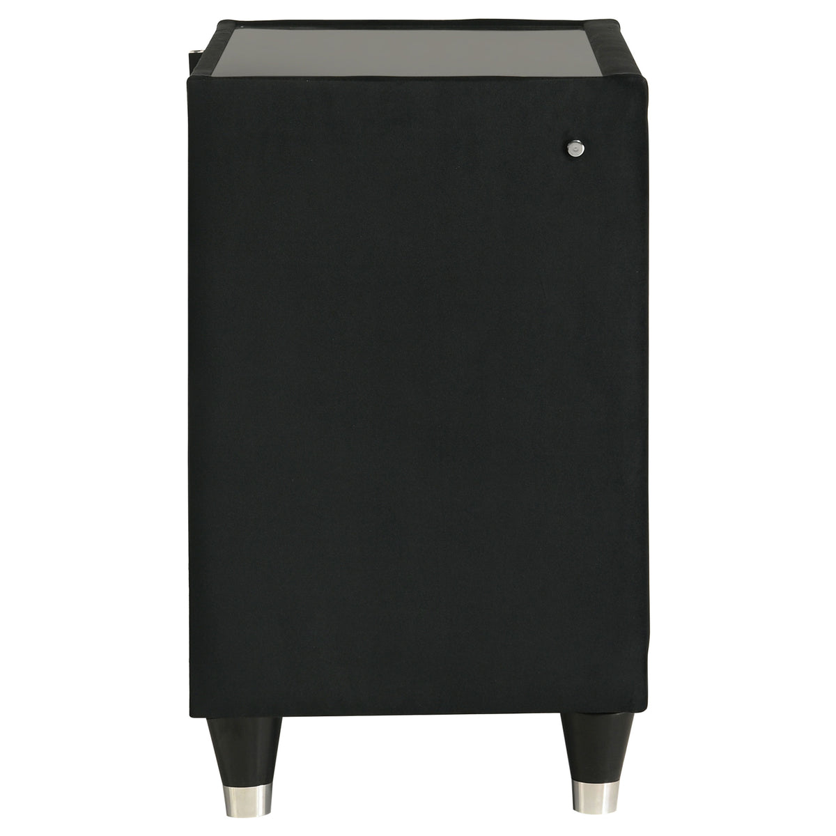 Lorient 2-drawer LED Nightstand with USB - Black