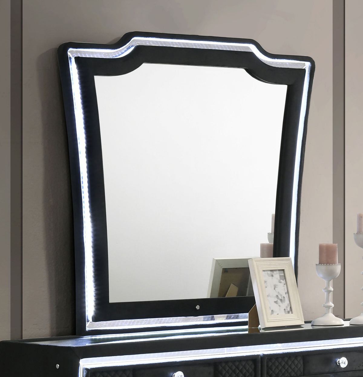 Lorient LED Dresser Mirror - Black