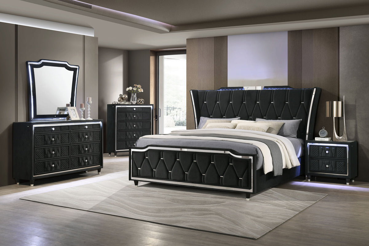 Lorient LED Dresser Mirror - Black