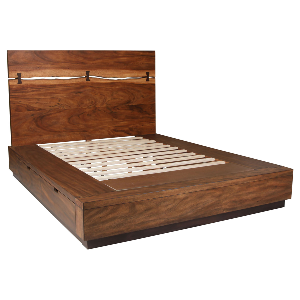 Winslow 5-piece Bedroom Set Smokey Walnut - Split Queen, Smokey Walnut and Coffee Bean