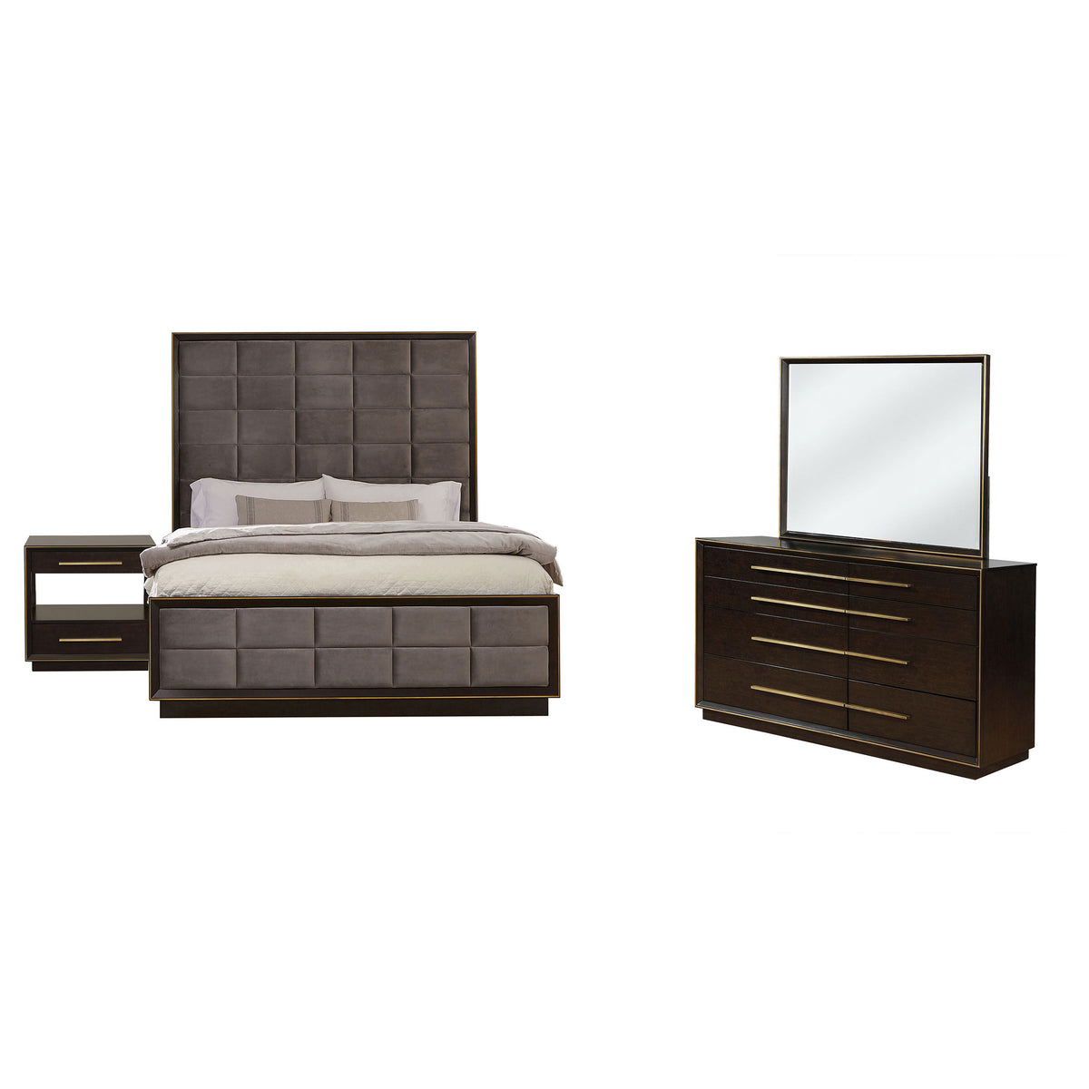 Durango 4-piece Bedroom Set Smoked Peppercorn - Eastern King