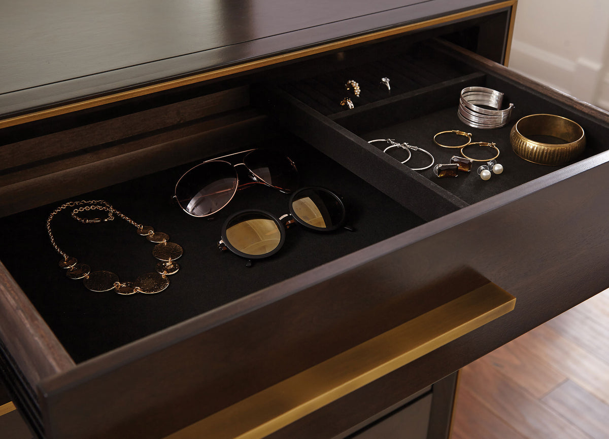Durango 8-drawer Dresser - Smoked Peppercorn, With Mirror