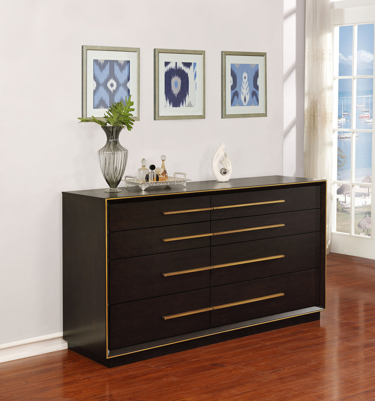 Durango 8-drawer Dresser - Smoked Peppercorn, Without Mirror