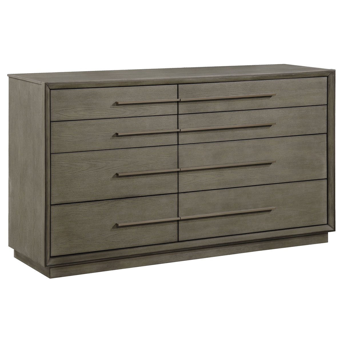 Durango 8-drawer Dresser - Taupe Oak, Without Mirror