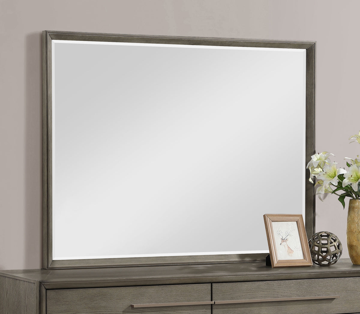 Durango Dresser Mirror - Taupe Oak
