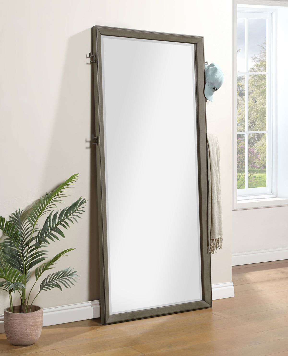 Durango 80-inch Standing Floor Mirror - Taupe Oak
