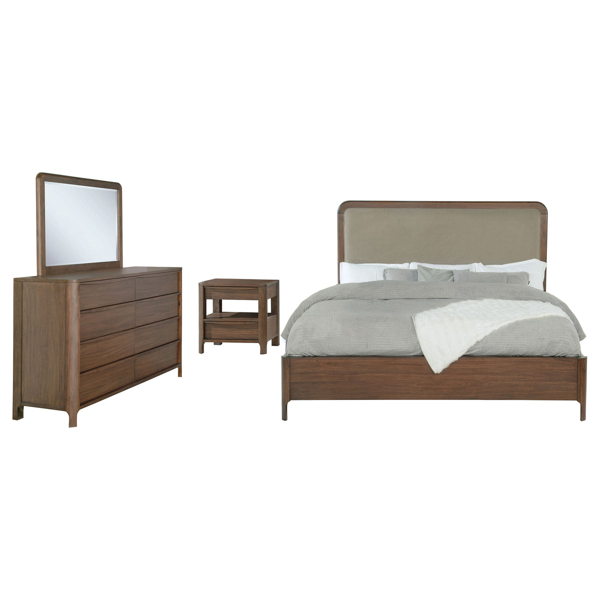 Maderia 4-piece Bedroom Set Walnut - California King