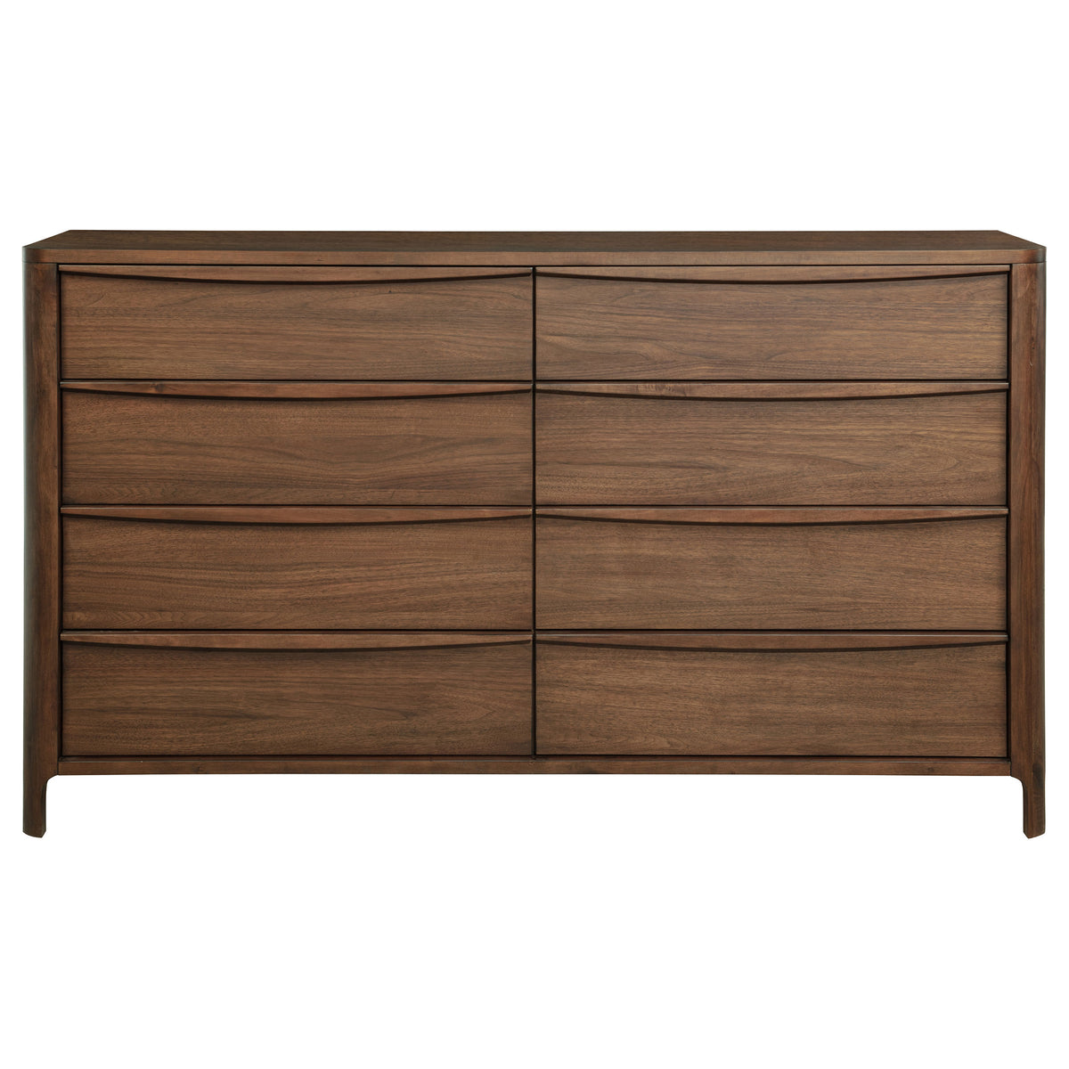 Maderia 8-drawer Dresser Walnut - Without Mirror