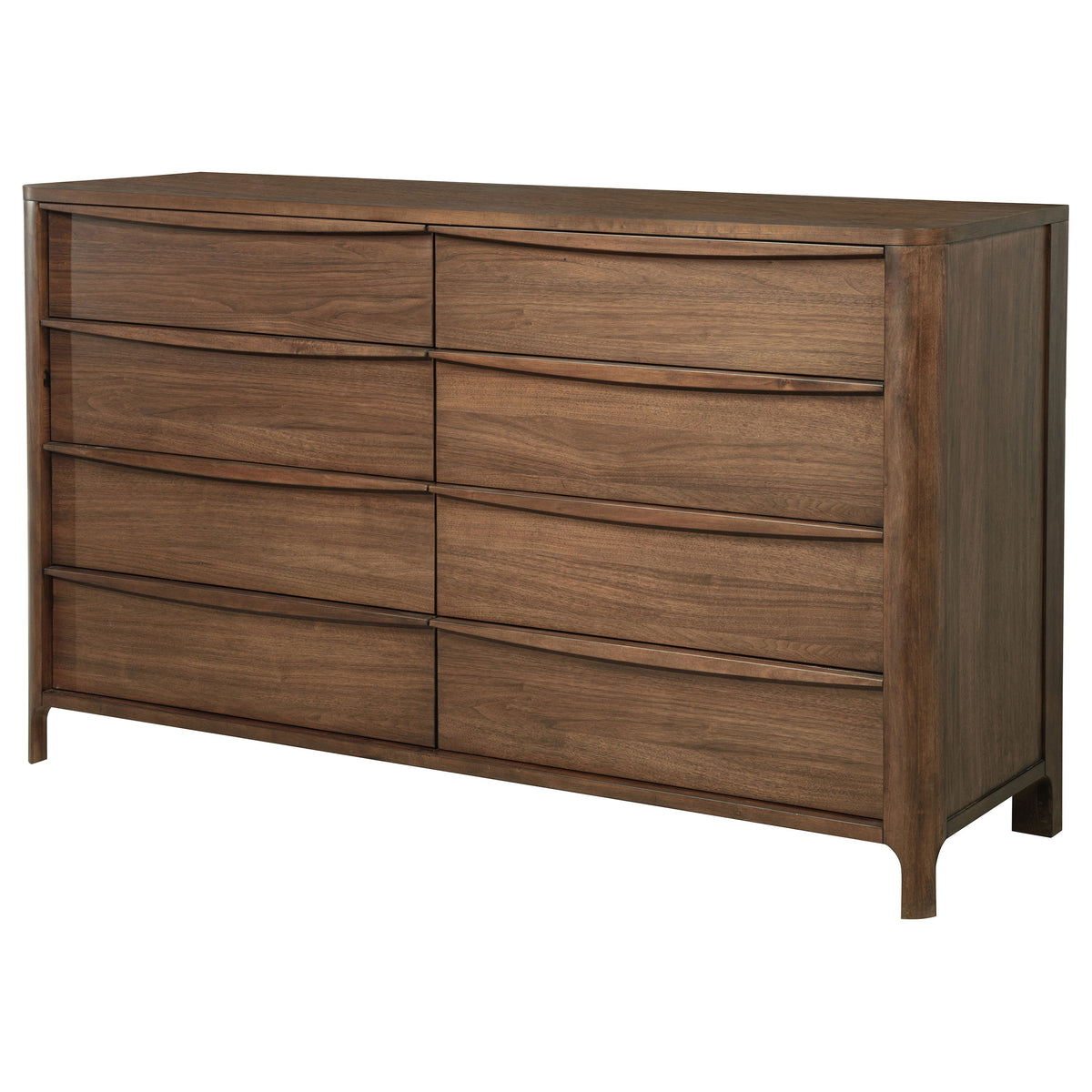 Maderia 8-drawer Dresser Walnut - Without Mirror