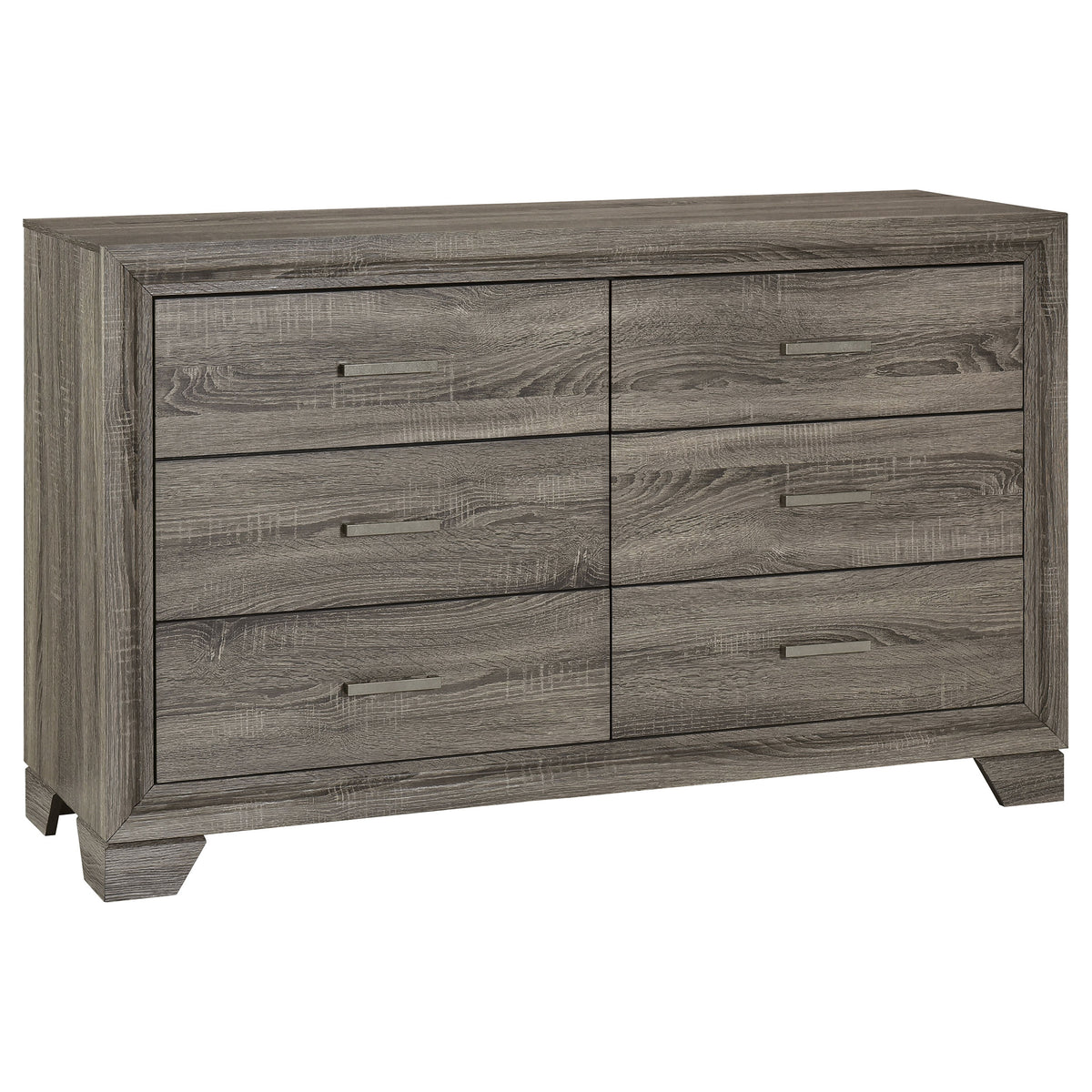 Wright 5-piece Bedroom Set Brown Oak - Eastern King