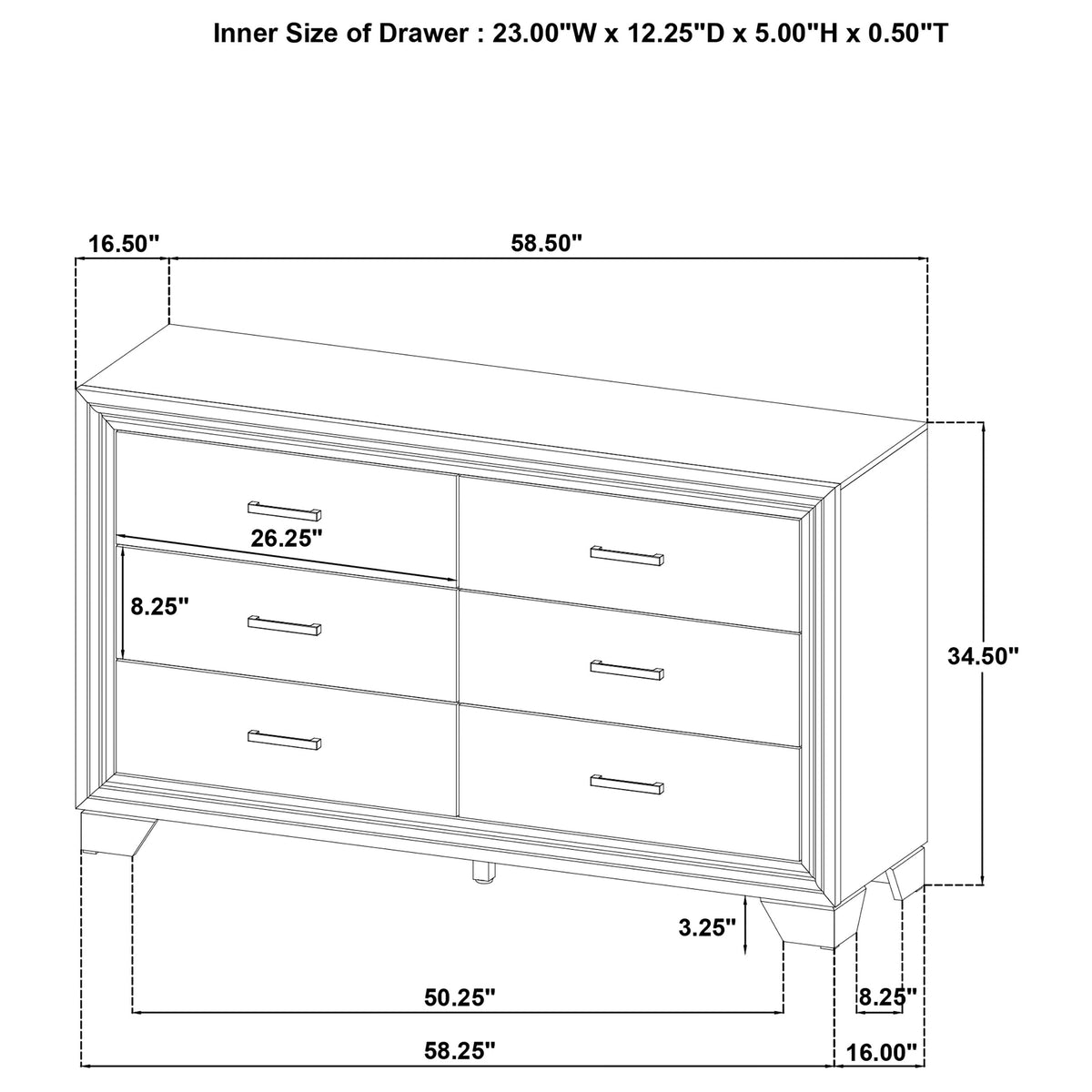 Wright 5-piece Bedroom Set Brown Oak - Queen