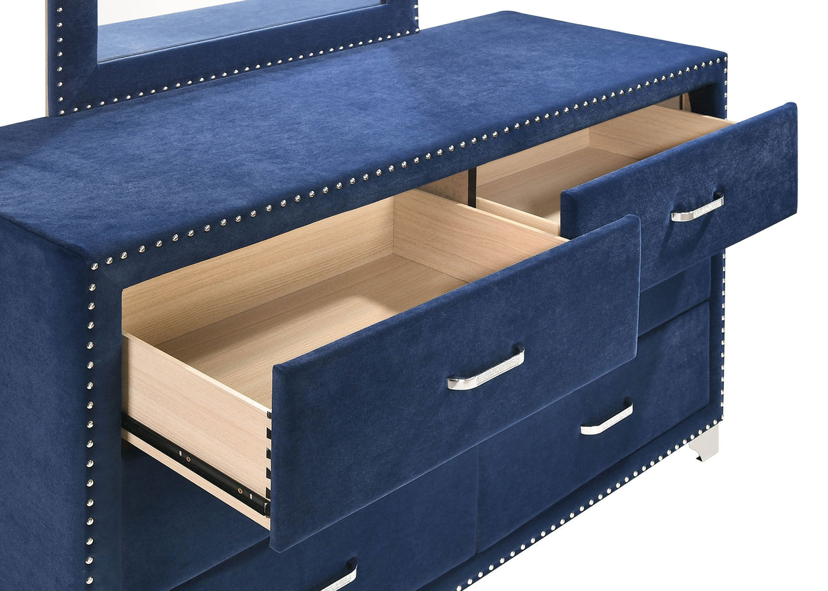 Melody 5-piece Bedroom Set - Eastern King, Pacific Blue