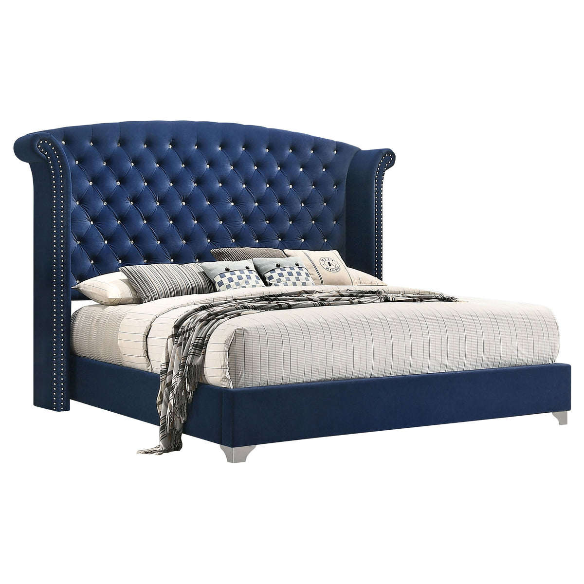 Melody 5-piece Bedroom Set - Queen, Pacific Blue