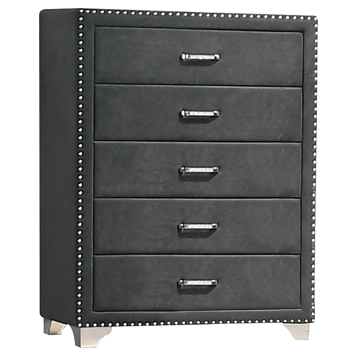 Melody 5-piece Bedroom Set - California King, Grey