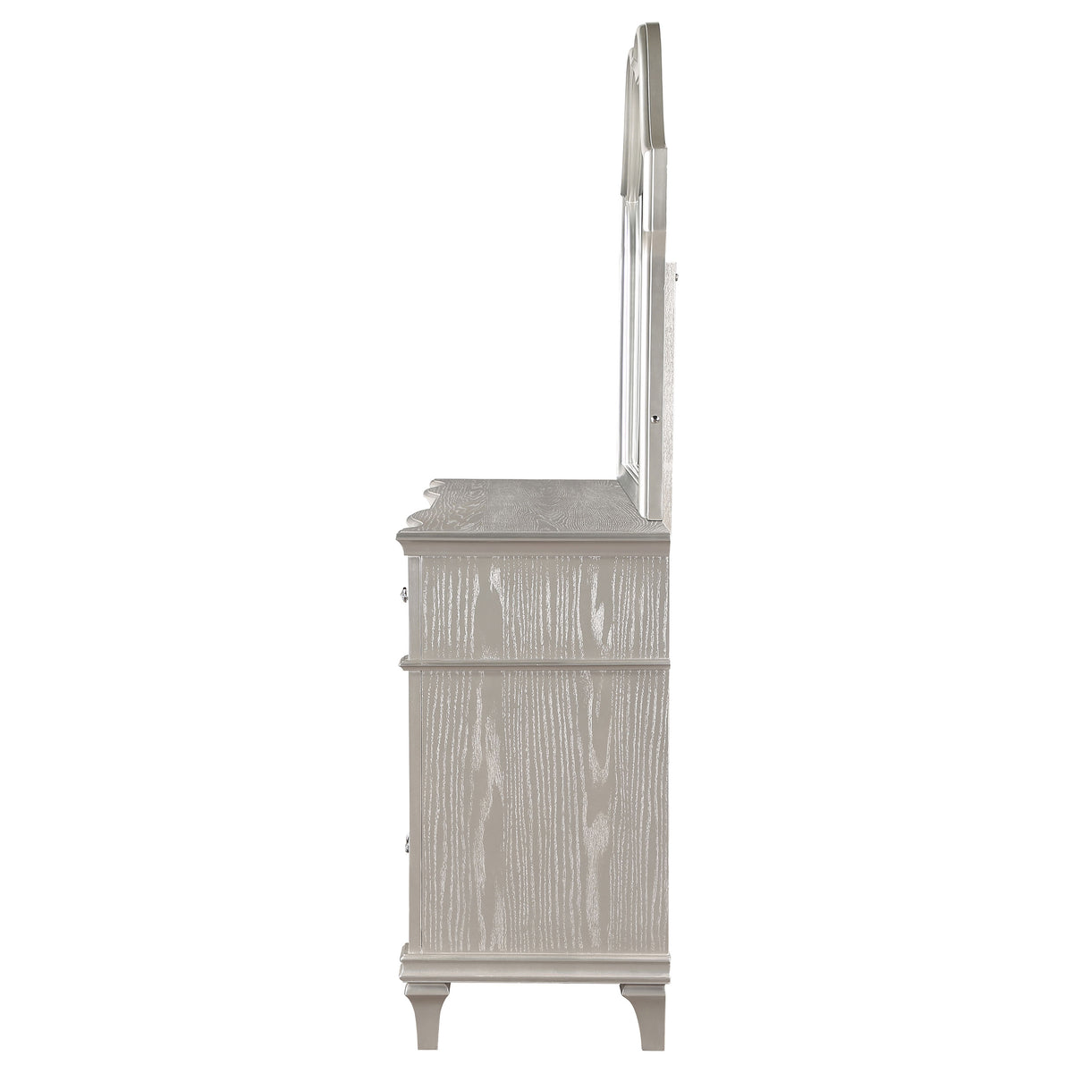 Evangeline 9-drawer Dresser Silver Oak - With Mirror